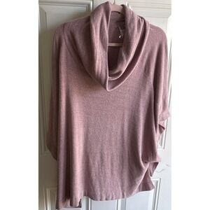 NWT Barefoot Dreams CozyChic Women's Lilac Poncho L/XL New Tags